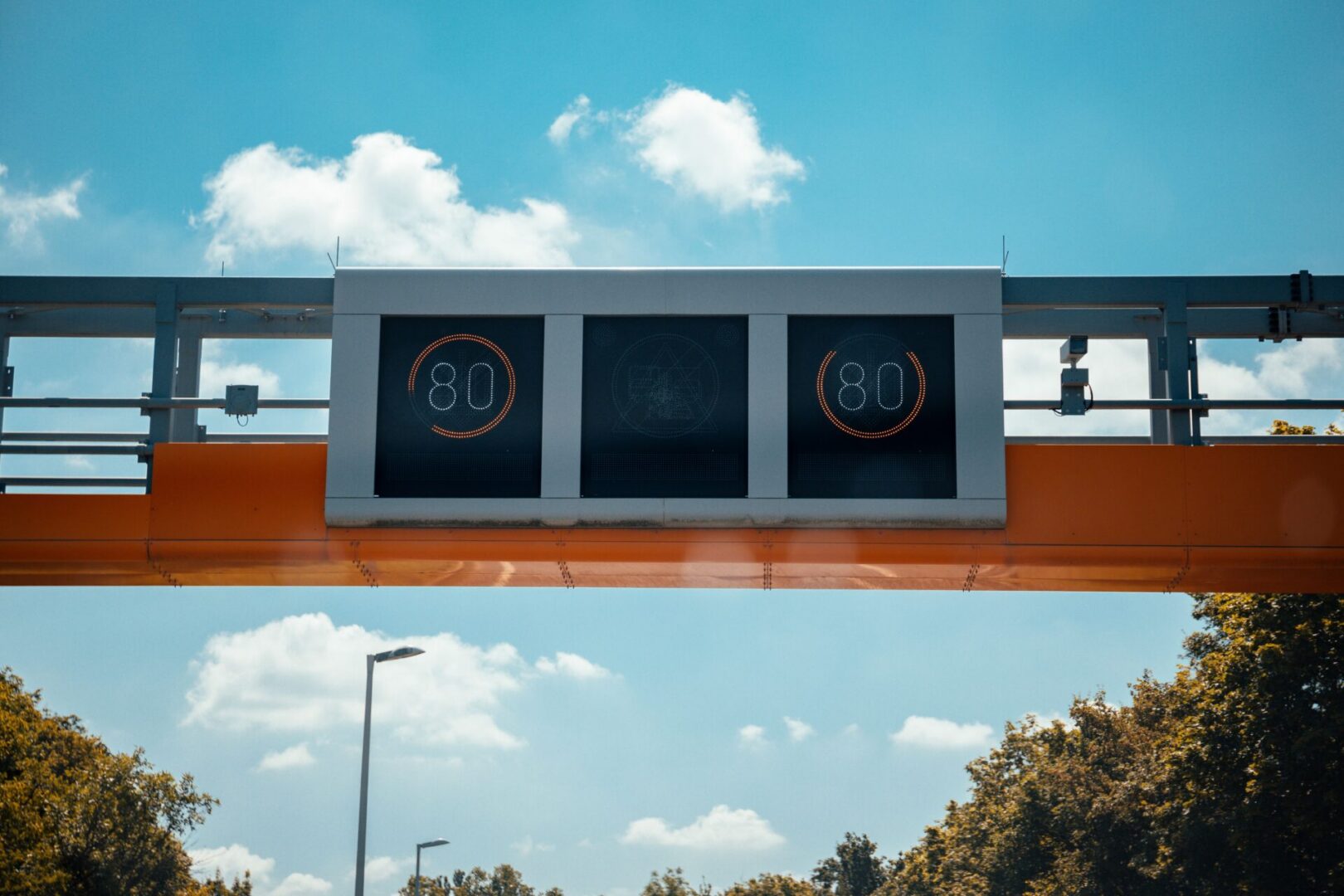 A low-angle shot of a road sign on a highway in Austria